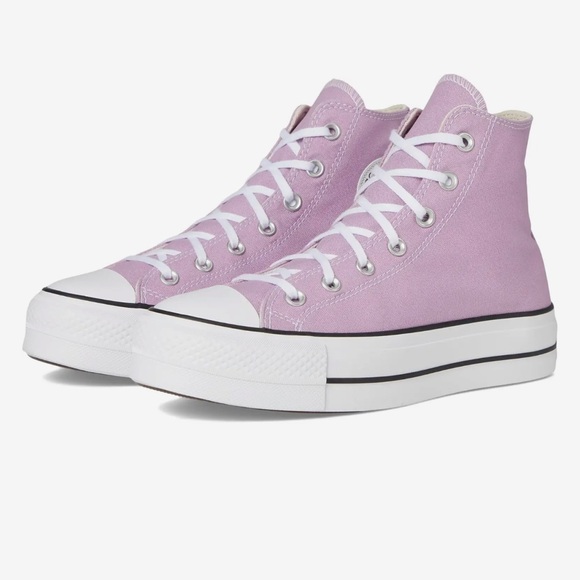 Purple Chuck Taylor All Star High-Top Platform Sneaker - Picture 1 of 8